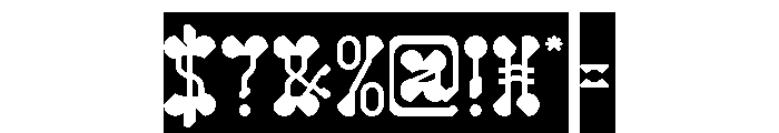 Arabian Night-Inverse Font OTHER CHARS