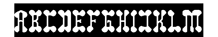 Arabian Night-Inverse Font UPPERCASE