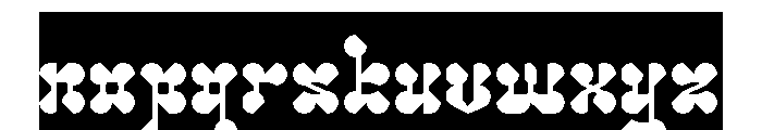 Arabian Night-Inverse Font LOWERCASE