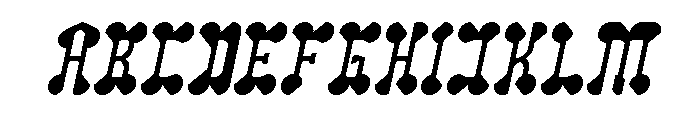 Arabian Night Italic Font UPPERCASE