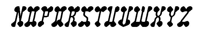 Arabian Night Italic Font UPPERCASE