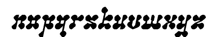 Arabian Night Italic Font LOWERCASE