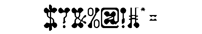 Arabian Night-Light Font OTHER CHARS