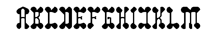 Arabian Night-Light Font UPPERCASE