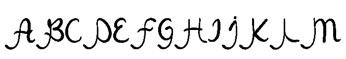 Arabica Menu Regular Font UPPERCASE