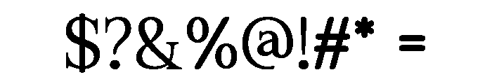 Aragusha Regular Font OTHER CHARS