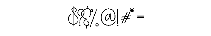 Arashi Roaming Font OTHER CHARS