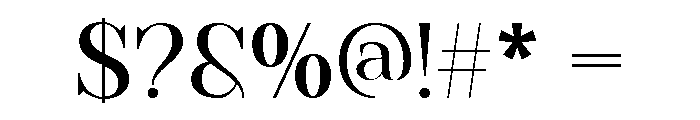Arceloni Regular Font OTHER CHARS