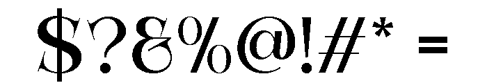 Archela Regular Font OTHER CHARS