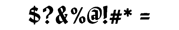 Archenor Font OTHER CHARS