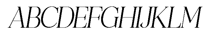 Archeron Italic Font UPPERCASE
