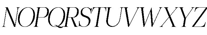 Archeron Italic Font UPPERCASE