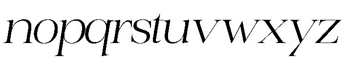 Archeron Italic Font LOWERCASE