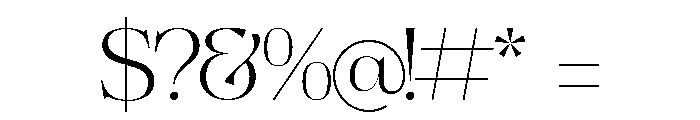 Archeron Regular Font OTHER CHARS