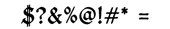 Archgrave Blacklette Font OTHER CHARS