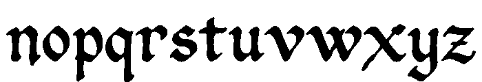 Archgrave Blacklette Font LOWERCASE