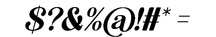 Archive Reborn Italic Font OTHER CHARS