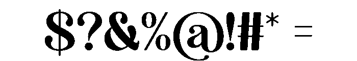 Archive Reborn Regular Font OTHER CHARS