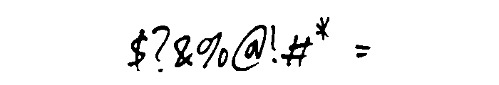 Archive Scribble Regular Font OTHER CHARS