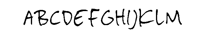 Archive Scribble Regular Font UPPERCASE