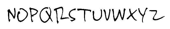 Archive Scribble Regular Font UPPERCASE