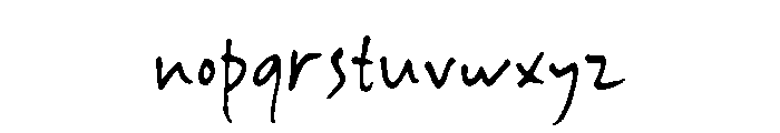 Archive Scribble Regular Font LOWERCASE