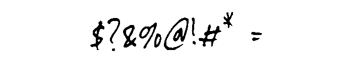 ArchiveScribble-Regular Font OTHER CHARS