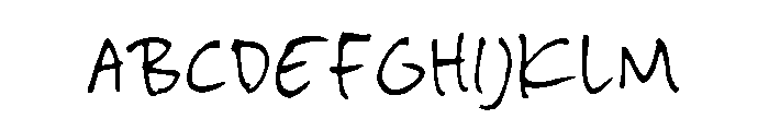 ArchiveScribble-Regular Font UPPERCASE