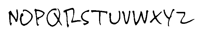 ArchiveScribble-Regular Font UPPERCASE