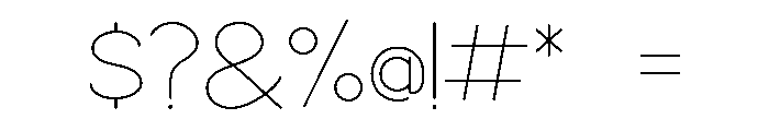 Arclight Regular Font OTHER CHARS