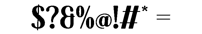 Arcmec Font OTHER CHARS