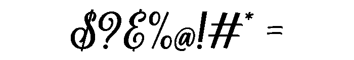 Ardenta Calligraphy Font OTHER CHARS