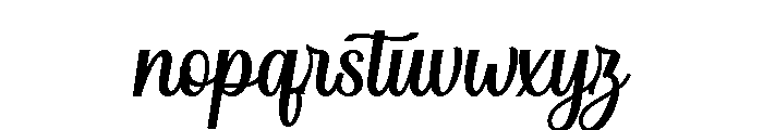 Ardenta Calligraphy Font LOWERCASE