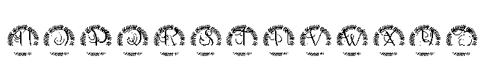 Ardenvale Split Monogram Font LOWERCASE