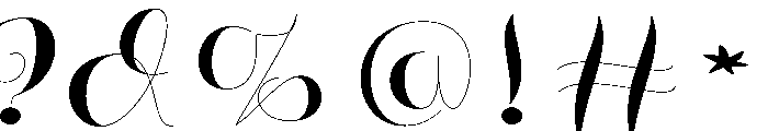 ArgentScript Font OTHER CHARS