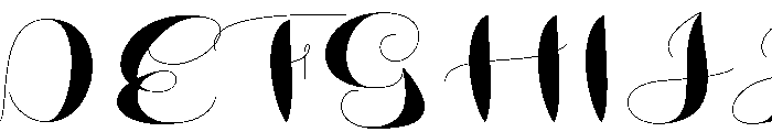 ArgentScript Font UPPERCASE