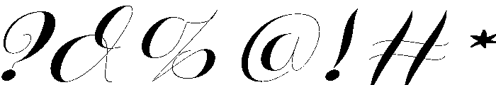ArgentScriptSlant Font OTHER CHARS