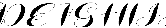 ArgentScriptSlant Font UPPERCASE