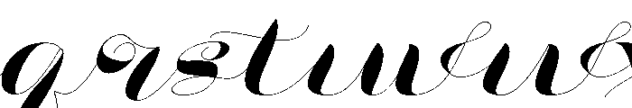 ArgentScriptSlant Font LOWERCASE
