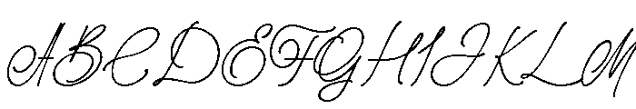 Argentina Signature Regular Font UPPERCASE