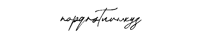 Argentina Signature Regular Font LOWERCASE