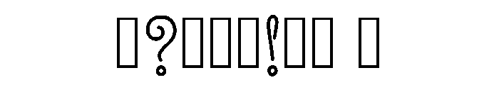 Arhop Regular Font OTHER CHARS