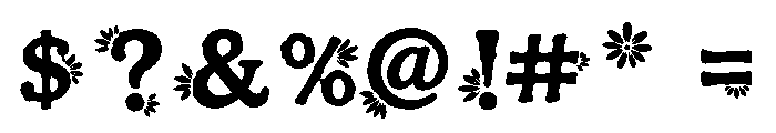 Aribelle Regular Font OTHER CHARS