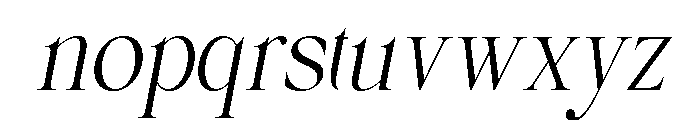 Arimels-Oblique Font LOWERCASE