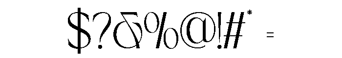 Arimels-Regular Font OTHER CHARS
