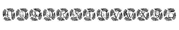 Aristova Monogram Font LOWERCASE