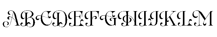 Ark Raised Regular Font UPPERCASE