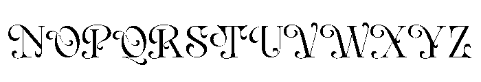 Ark Raised Regular Font UPPERCASE