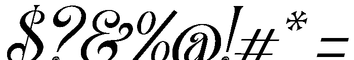 Arloyn Courley Italic Font OTHER CHARS