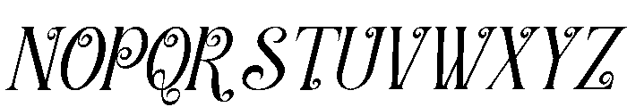 Arloyn Courley Italic Font UPPERCASE